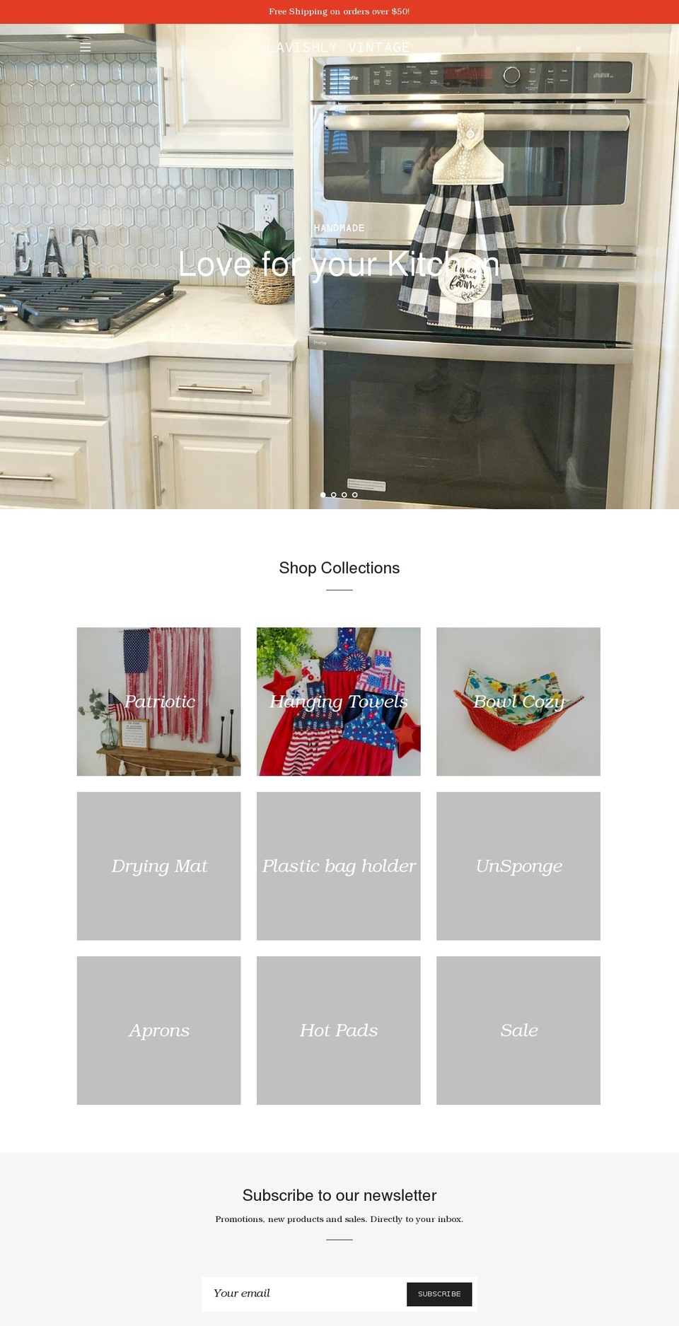 lavishlyvintage.com shopify website screenshot