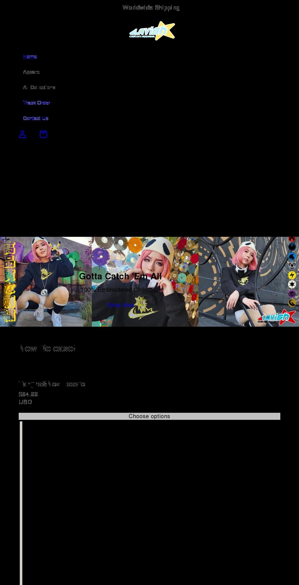 lavishmediastore.com shopify website screenshot
