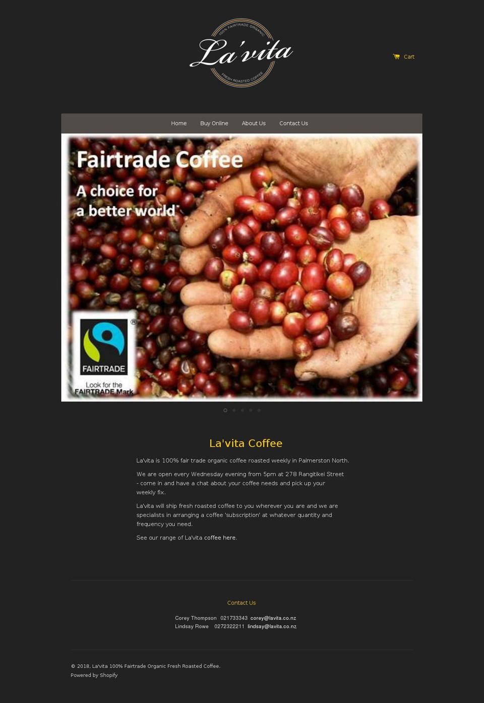 lavita.co.nz shopify website screenshot