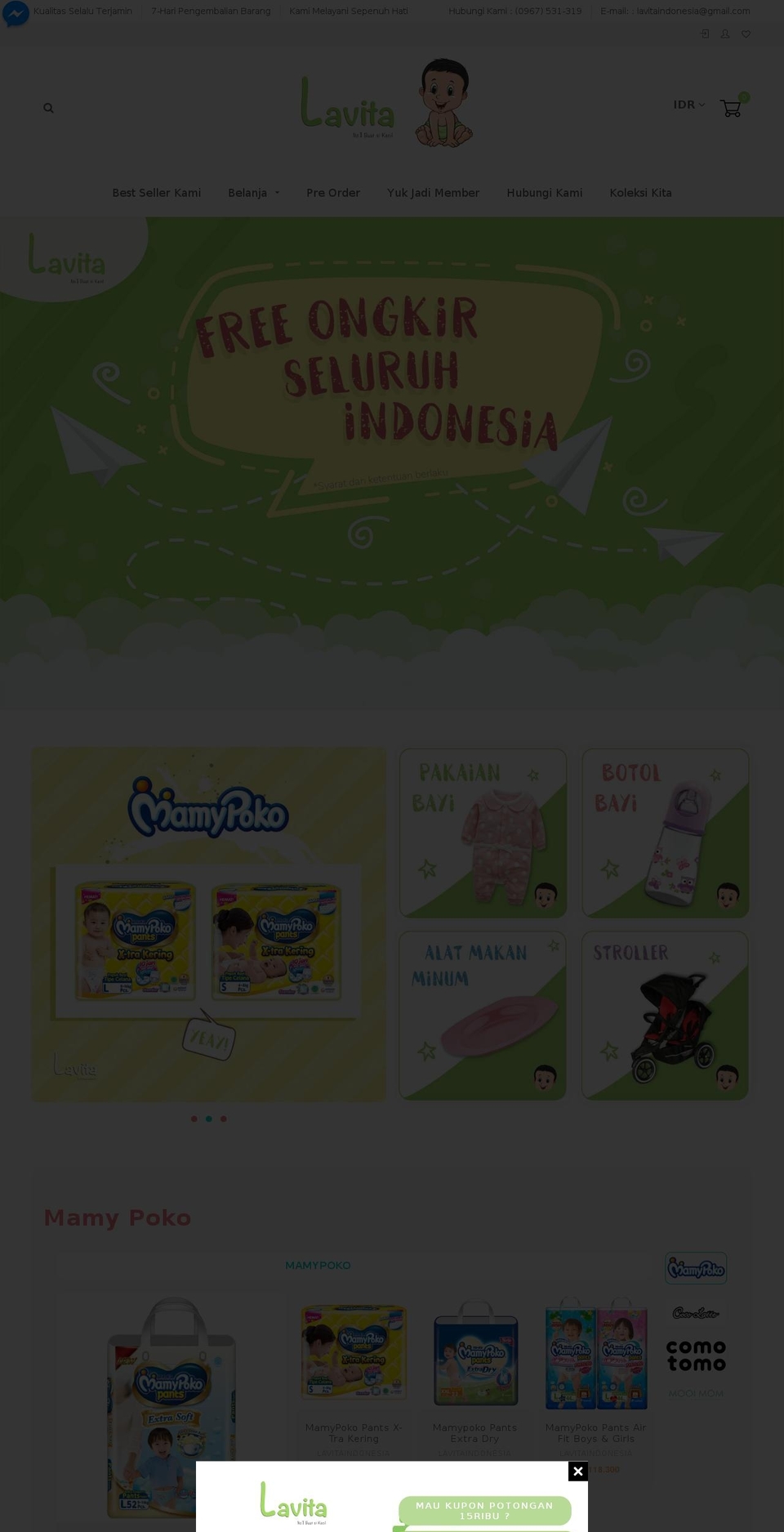lavitaindonesia.com — Shopify storefront screenshot