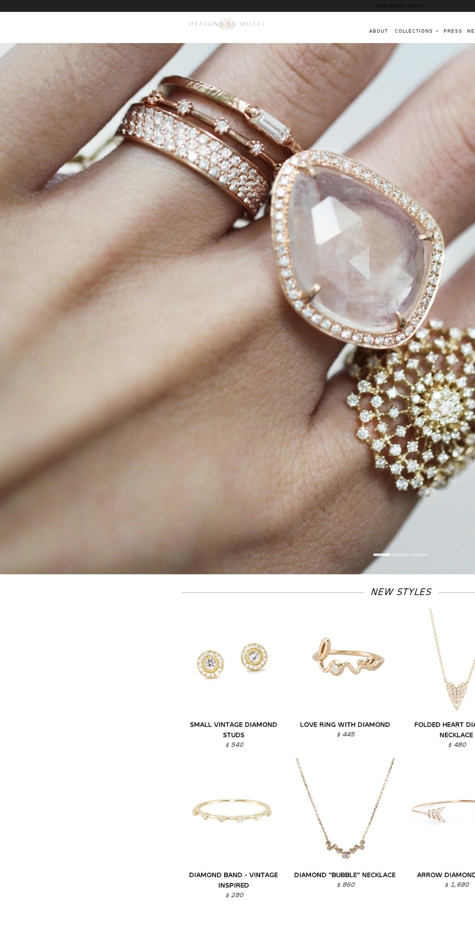 lavitrinedesigns.com shopify website screenshot
