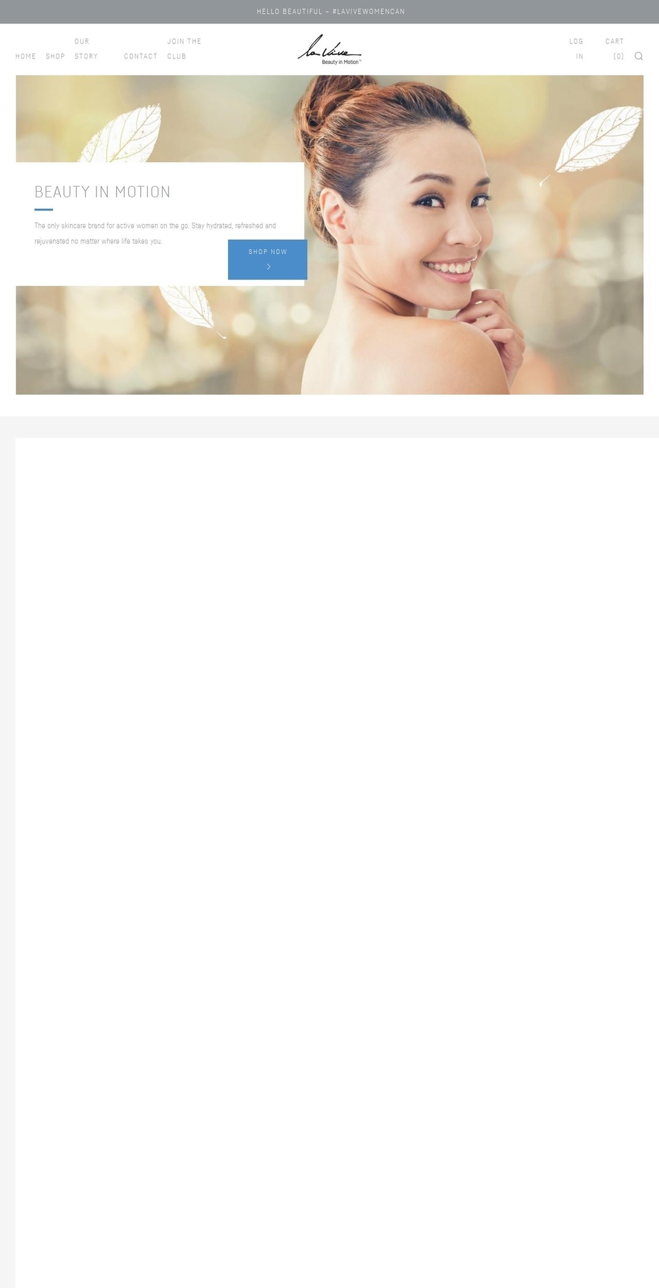 laviveskincare.com — Shopify storefront screenshot