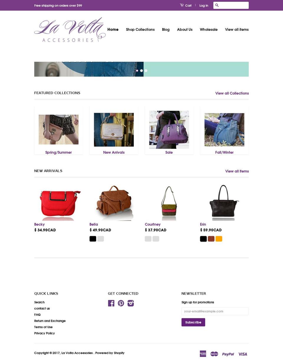 lavoltaaccessories.com shopify website screenshot