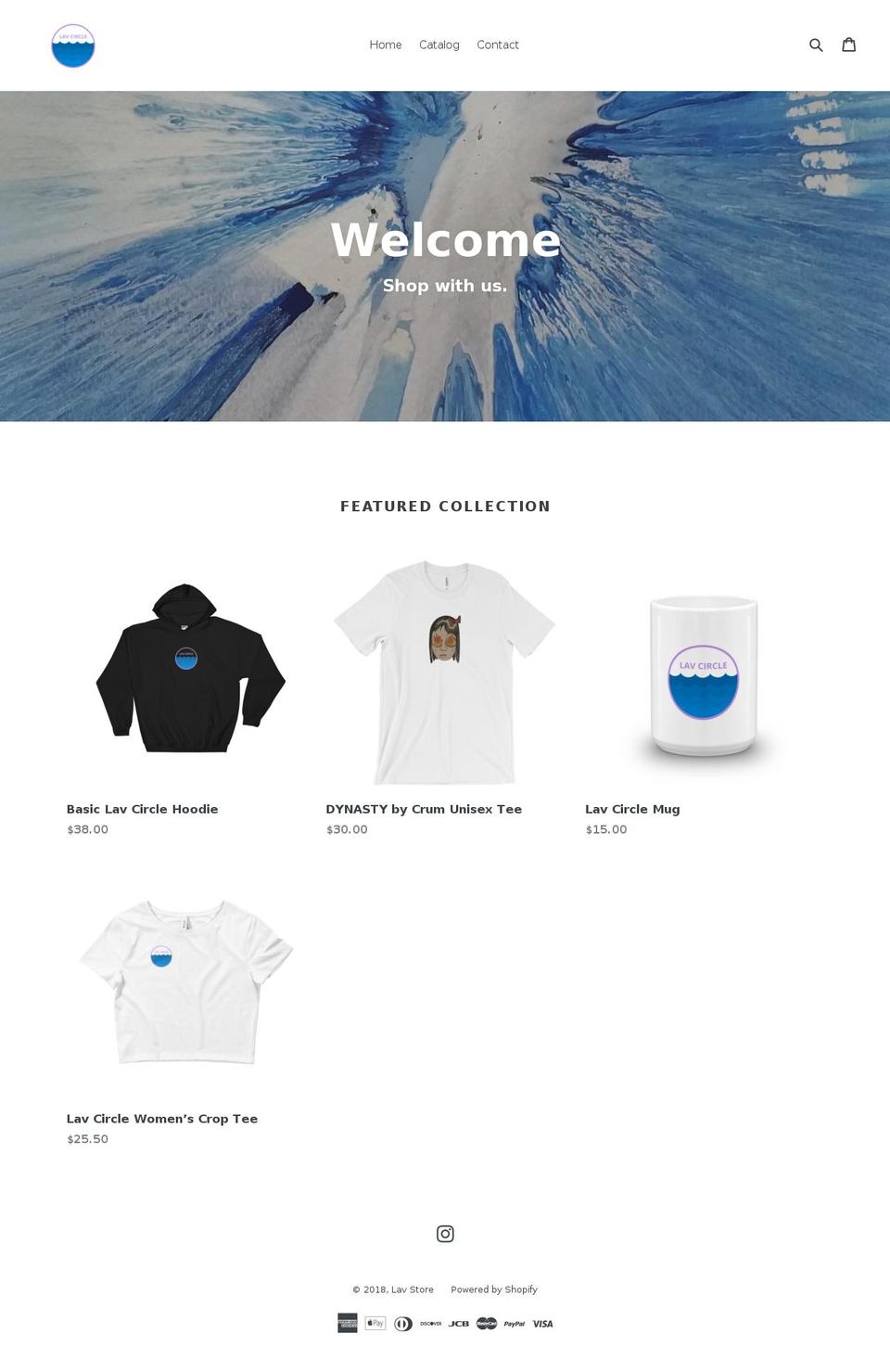 lavstore.net shopify website screenshot