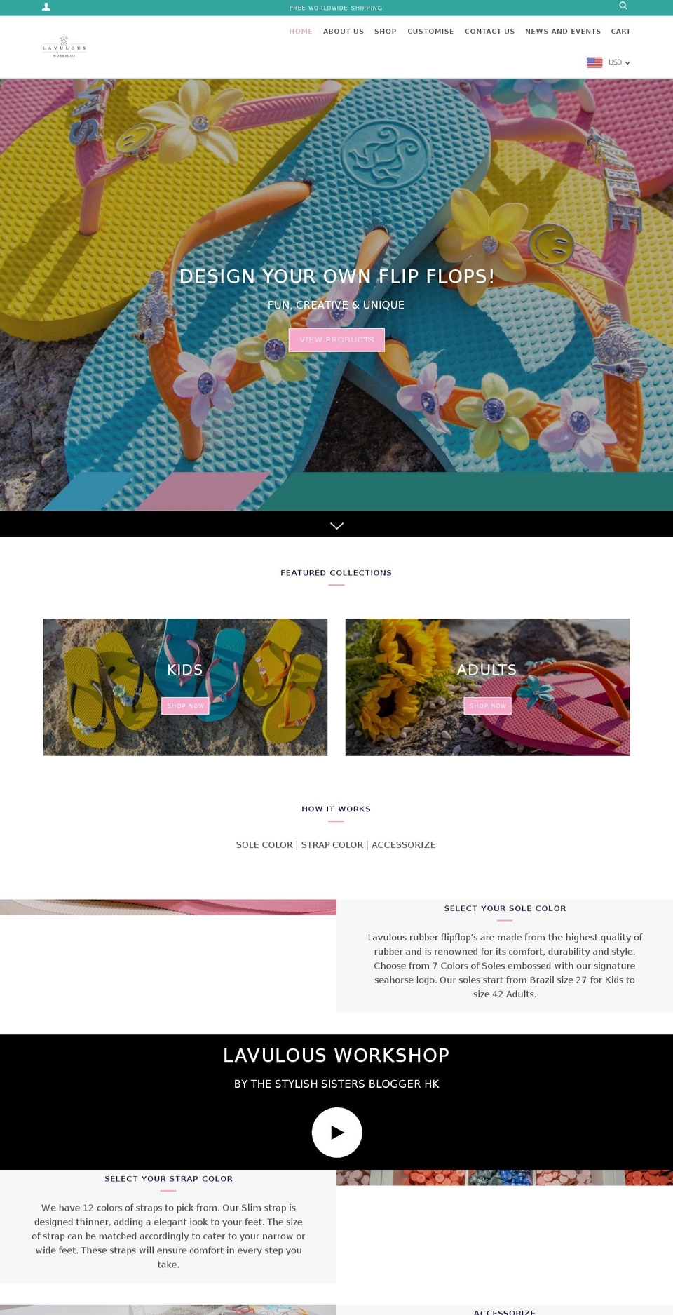 lavulousworkshop.com shopify website screenshot