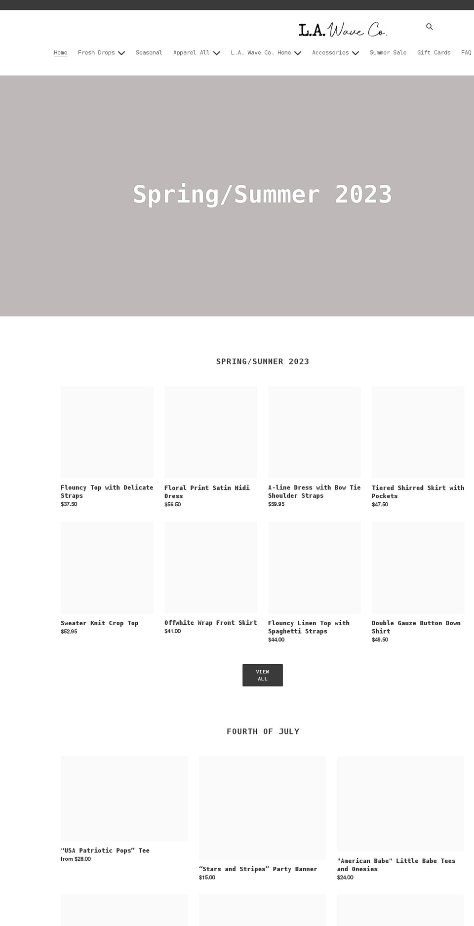 lawaveco.com shopify website screenshot