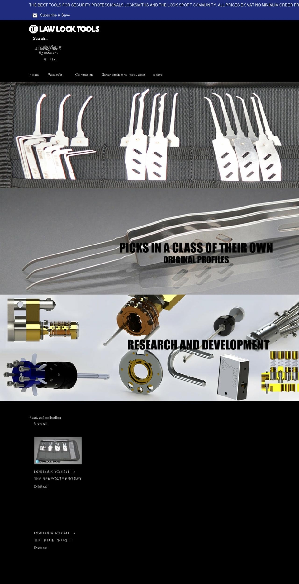 lawlocktools.co.uk shopify website screenshot