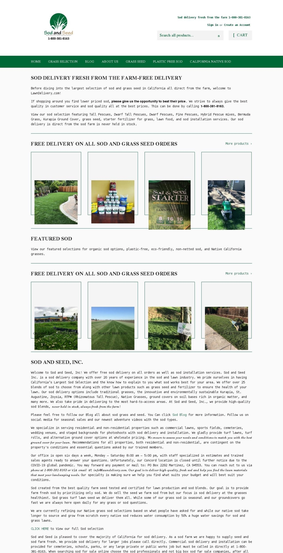 lawndelivery.com shopify website screenshot