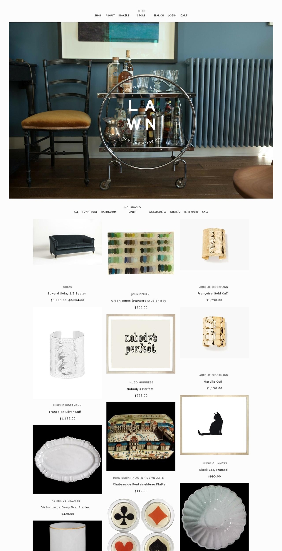 lawninteriors.com shopify website screenshot