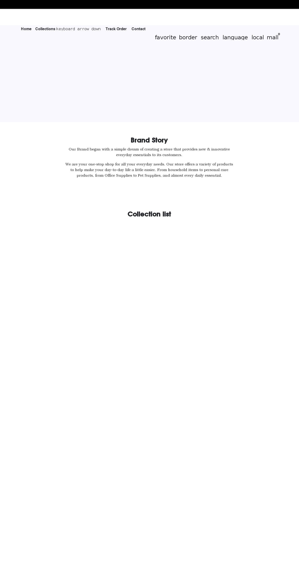 lawrancestore.com shopify website screenshot