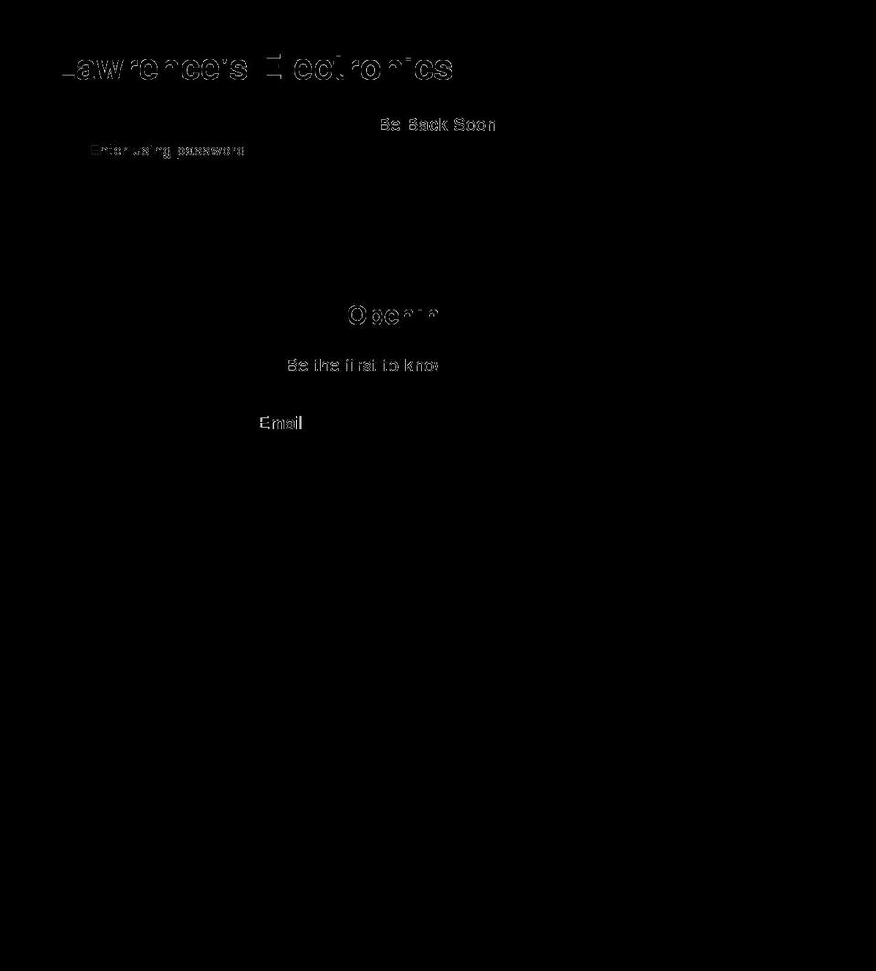 lawrenceselectronics.com shopify website screenshot