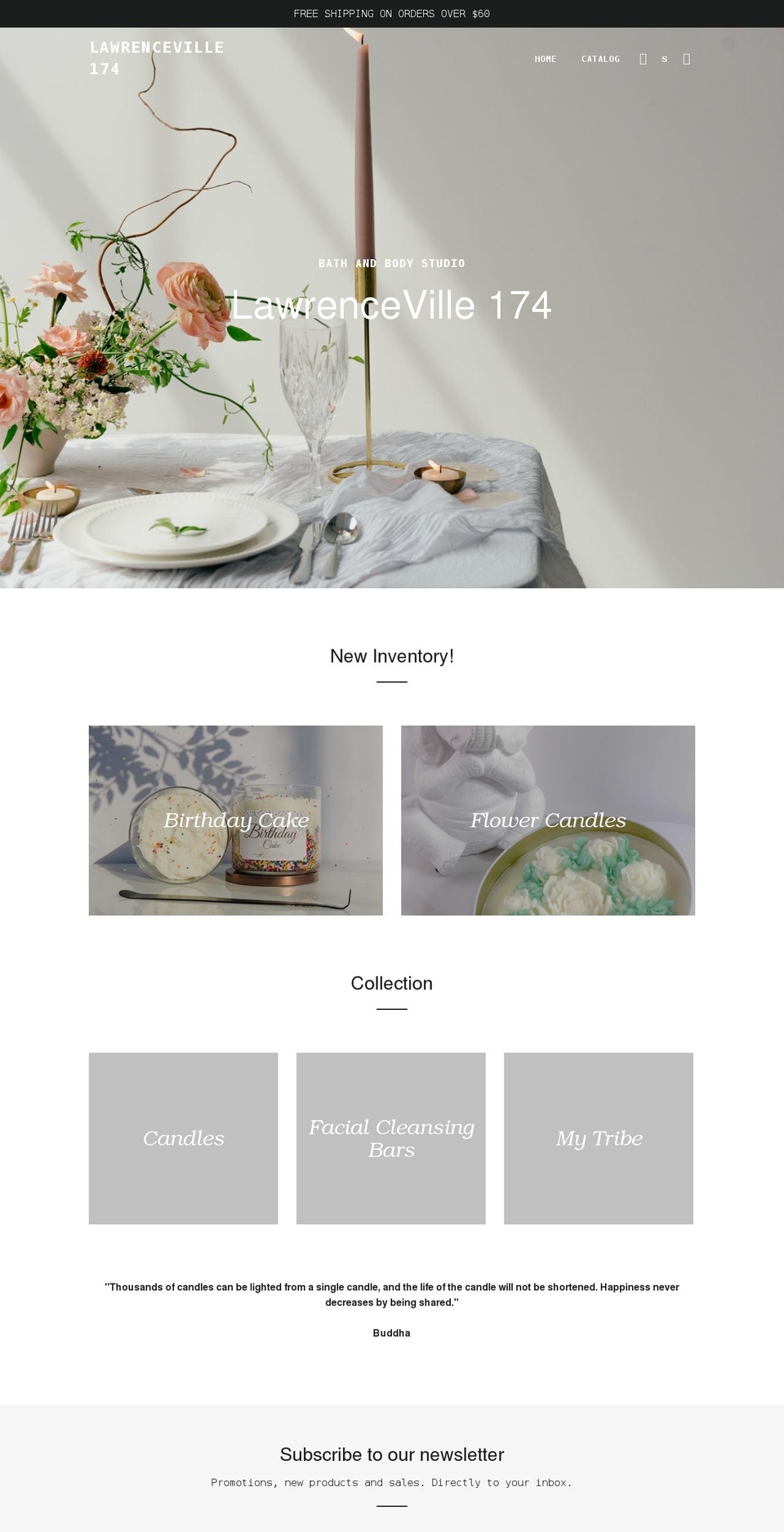 lawrenceville174.com shopify website screenshot