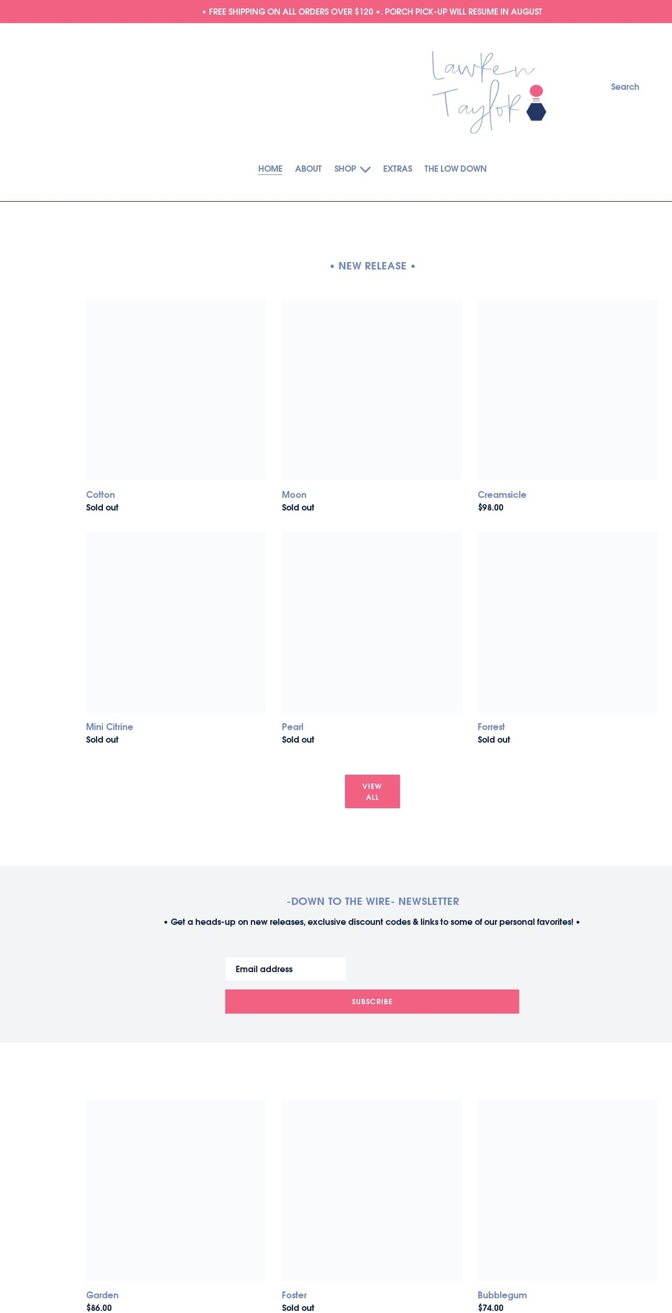lawrentaylor.com shopify website screenshot