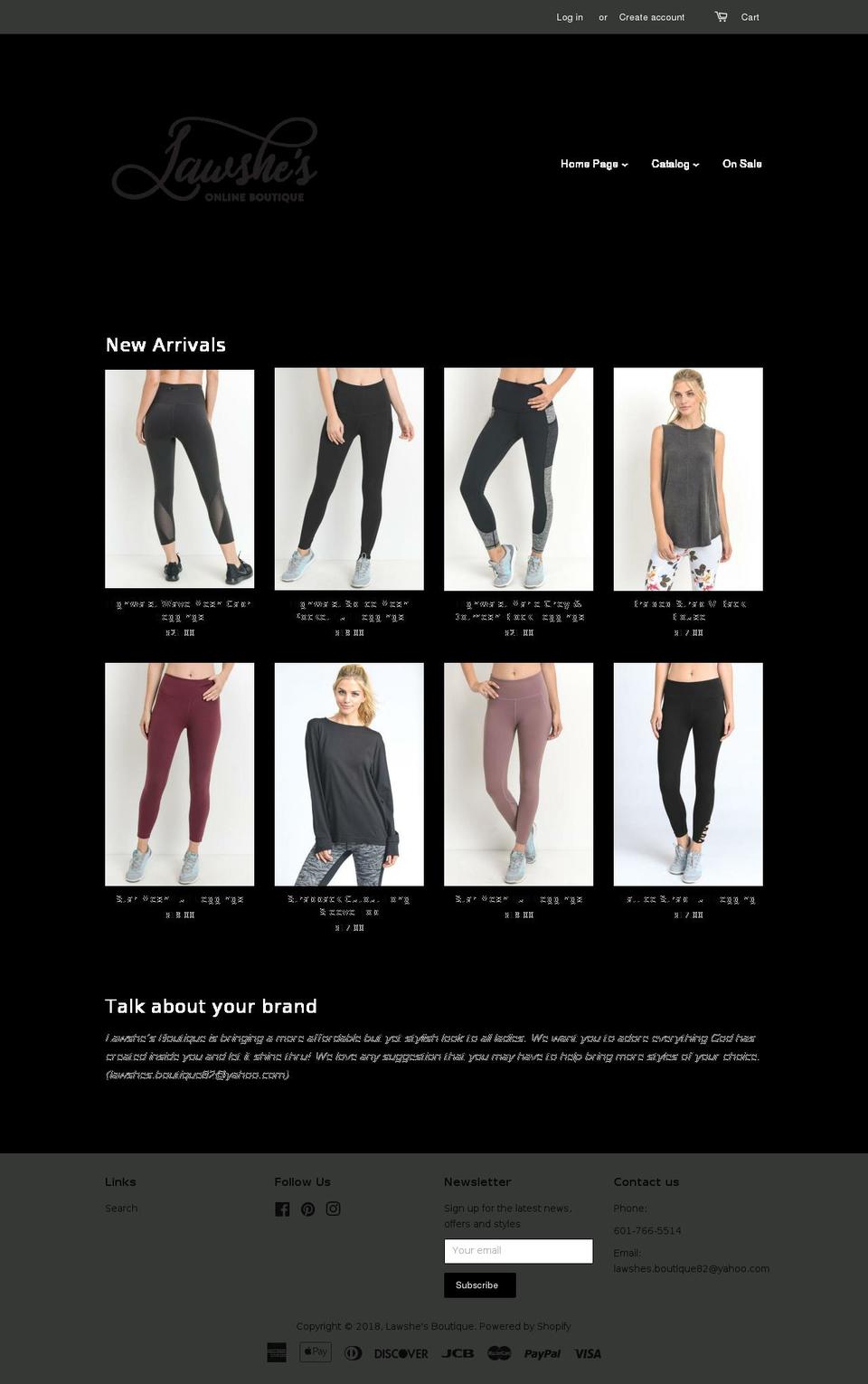 lawshes.com shopify website screenshot