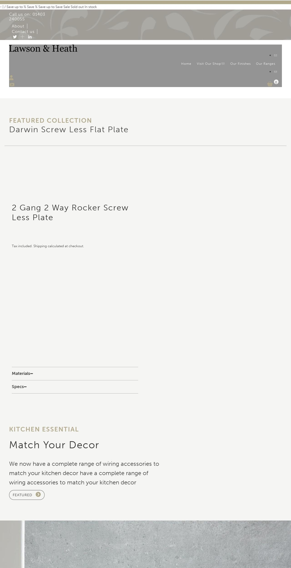 lawsonandheath.com shopify website screenshot