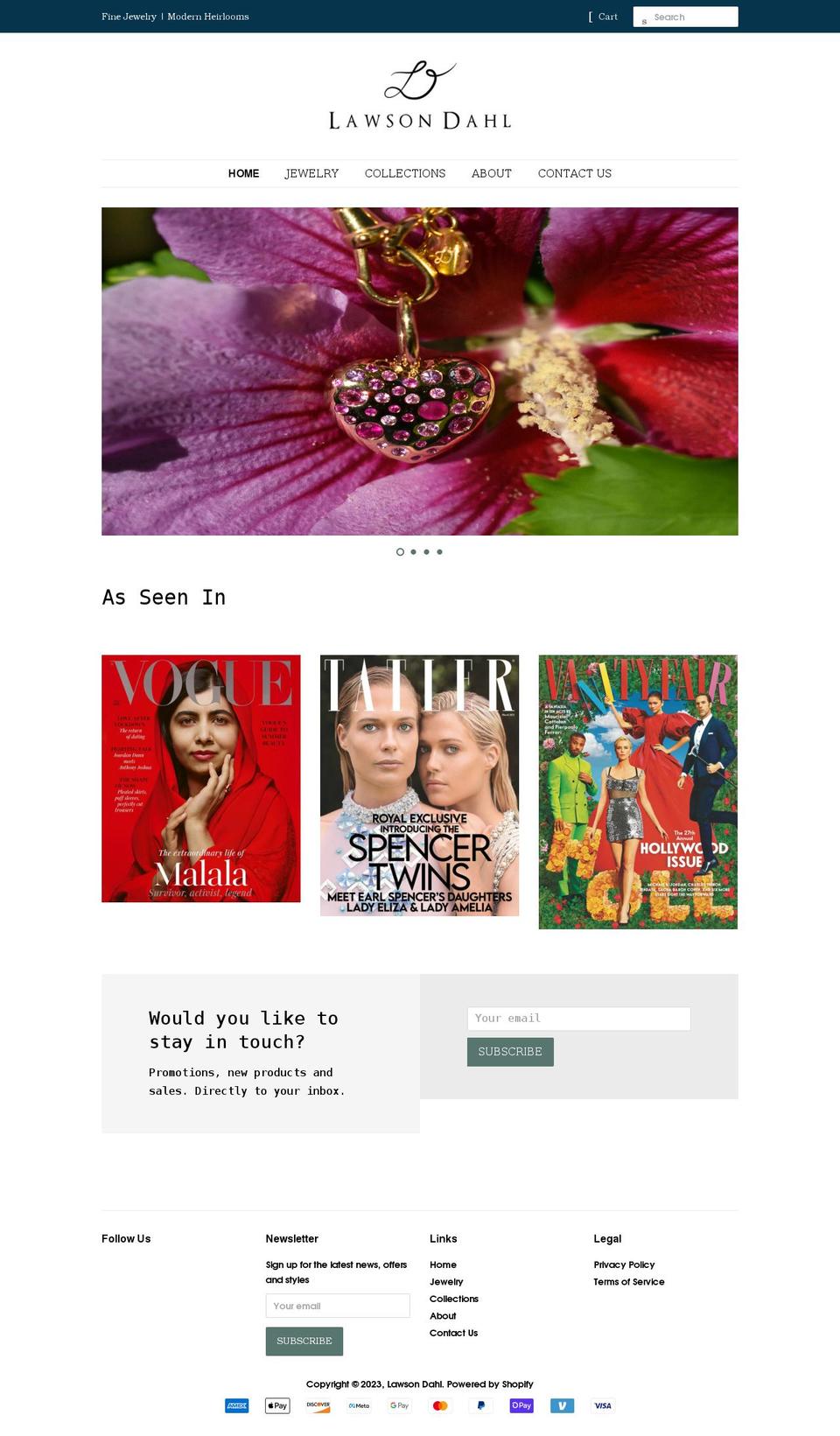 lawsondahl.com shopify website screenshot