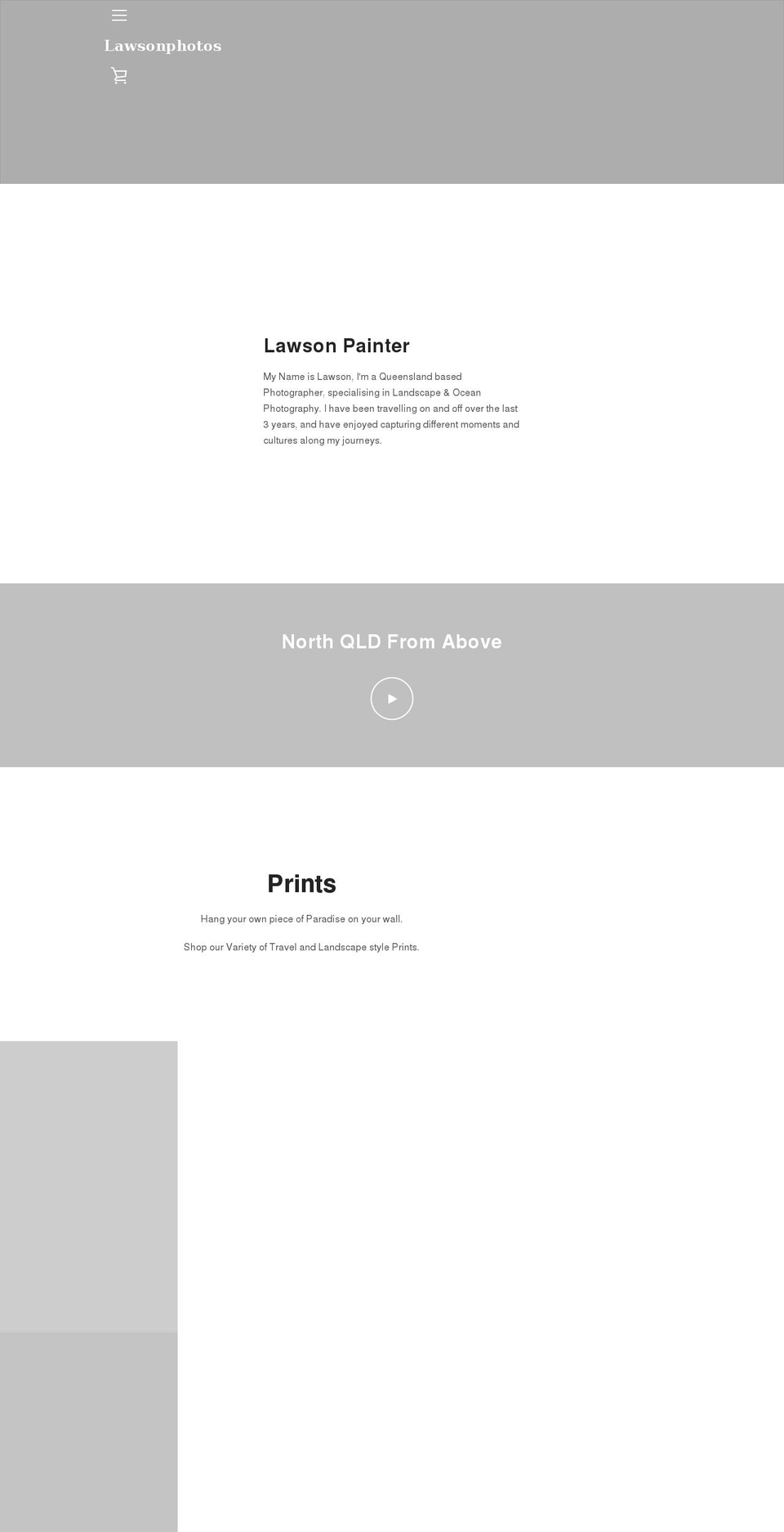 lawsonphotos.com shopify website screenshot