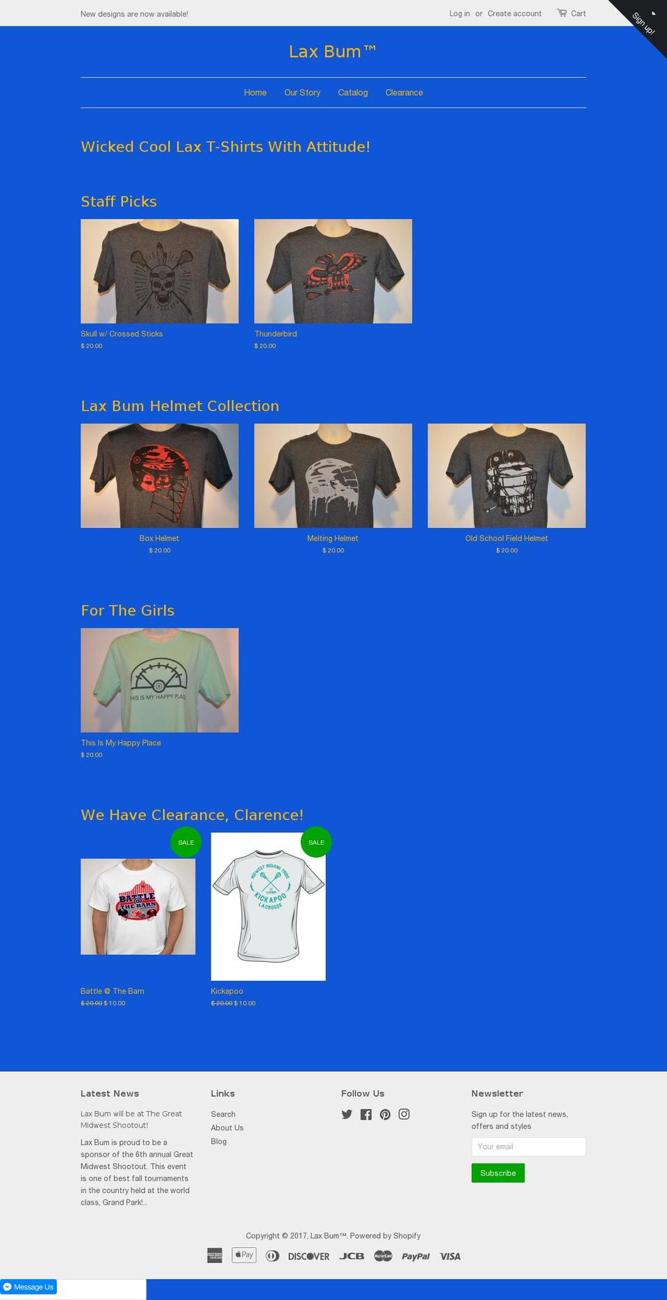 laxbum.com shopify website screenshot