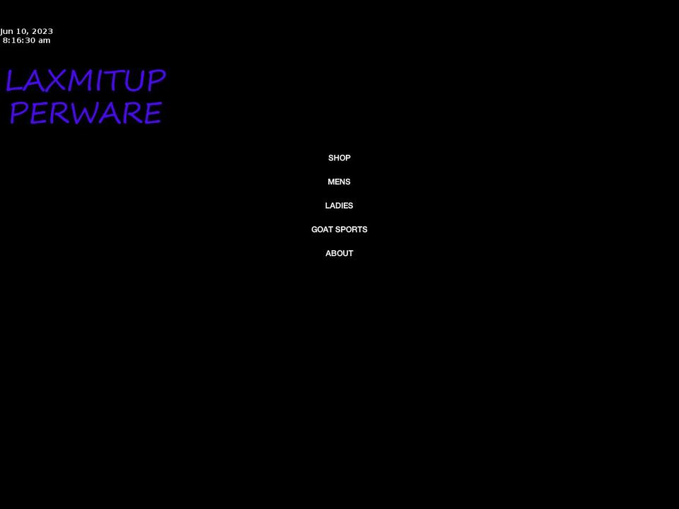 laxmitupperware.com shopify website screenshot
