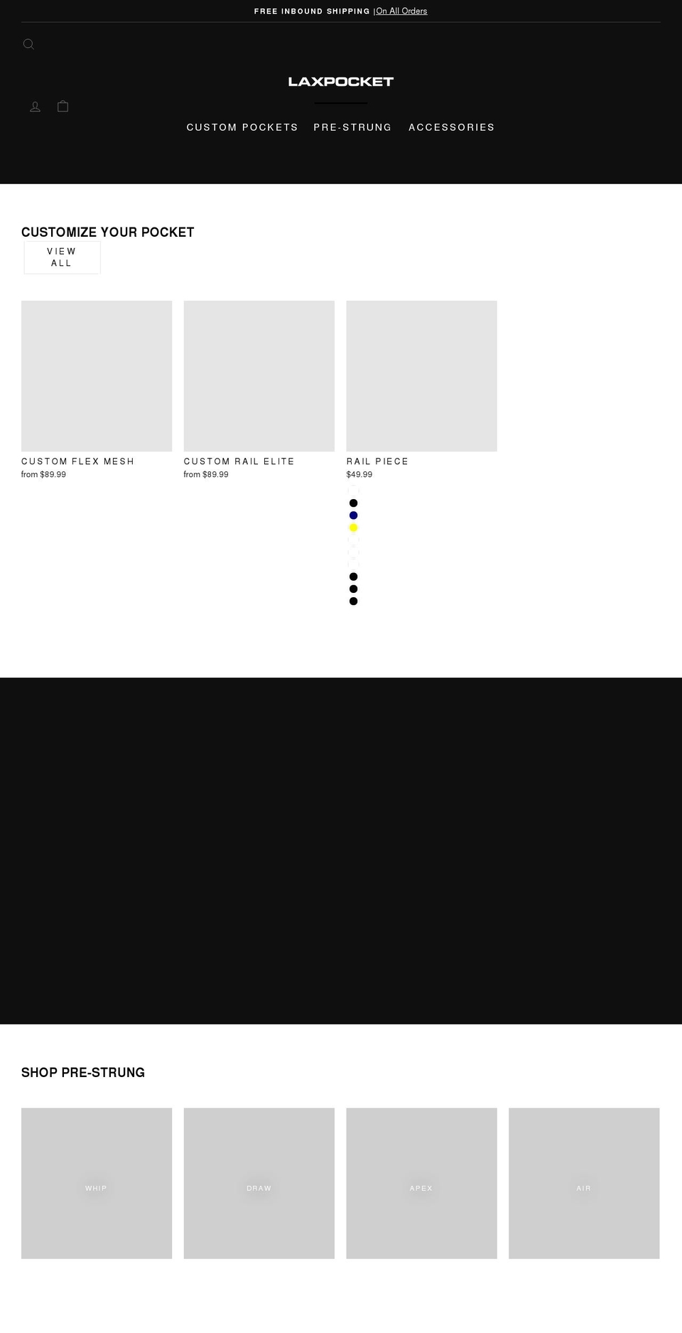 laxpocket.com shopify website screenshot
