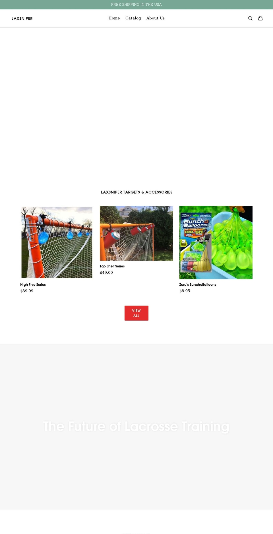 laxsniper.com — Shopify storefront screenshot