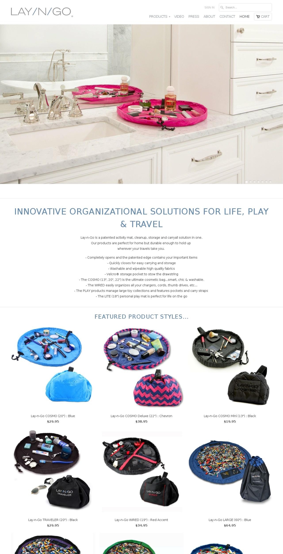 lay-n-go.com — Shopify storefront screenshot