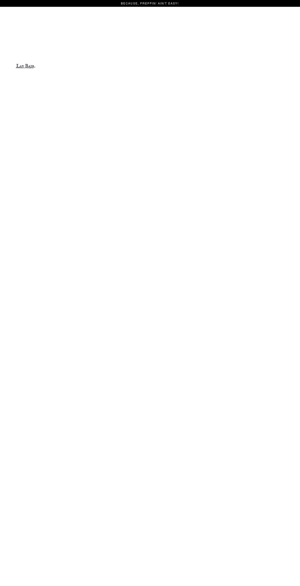 laybair.com shopify website screenshot