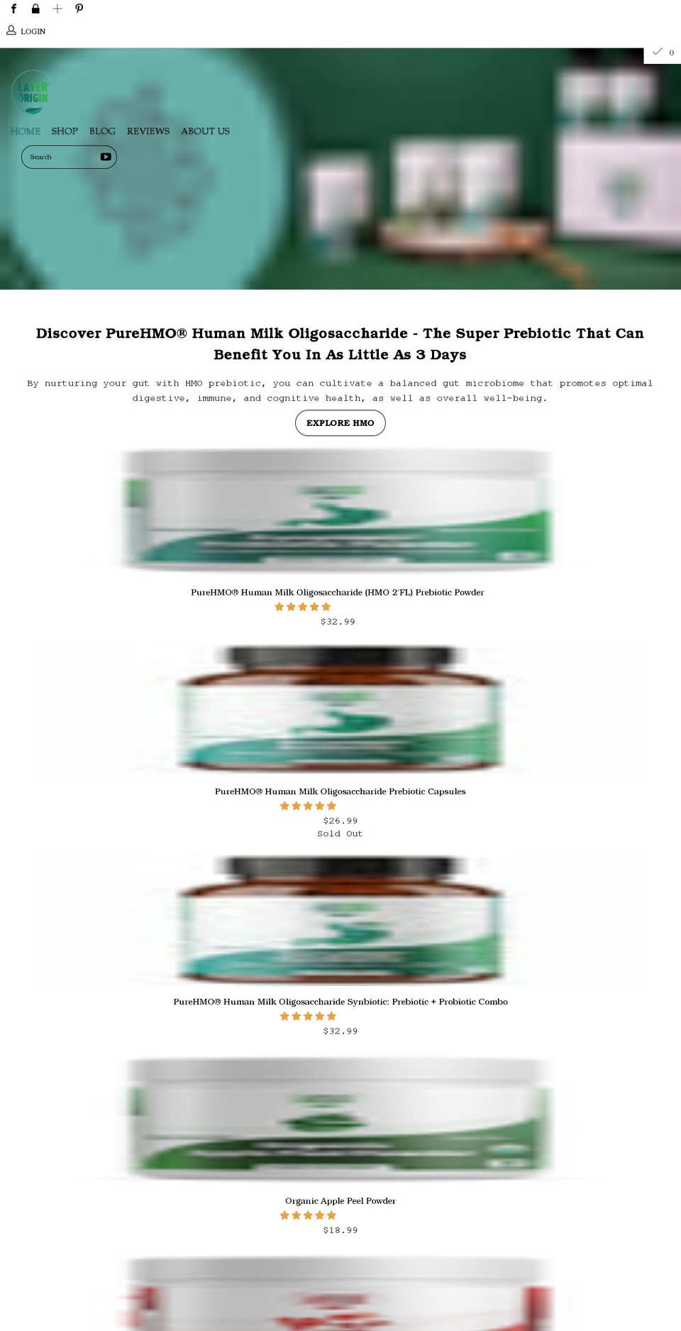 layerorigin.com shopify website screenshot