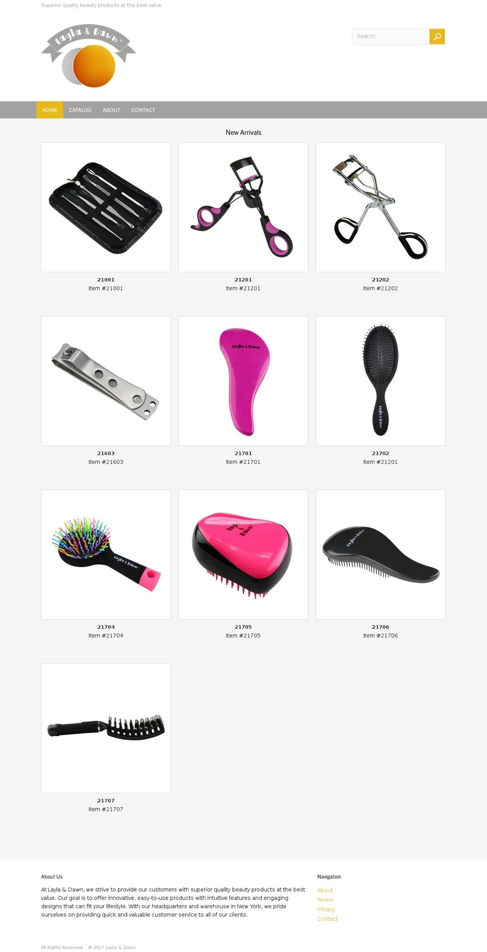 laylaanddawn.com shopify website screenshot