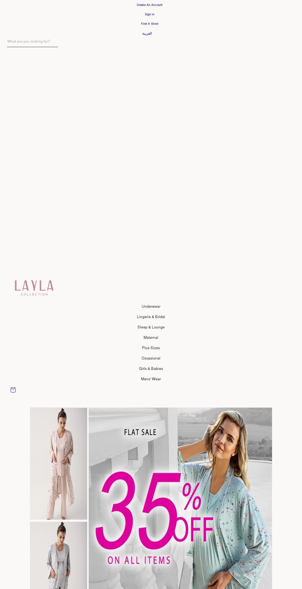 laylacollection.com shopify website screenshot