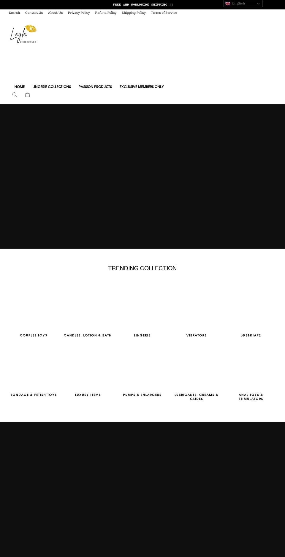 laylaundercover.com shopify website screenshot