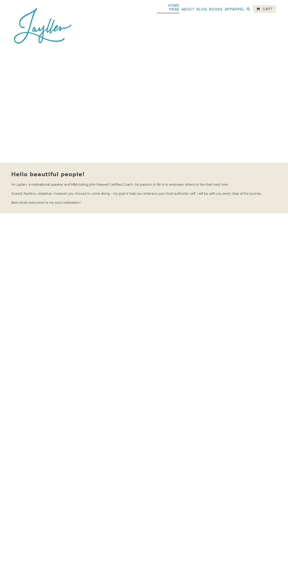 layllen.com shopify website screenshot