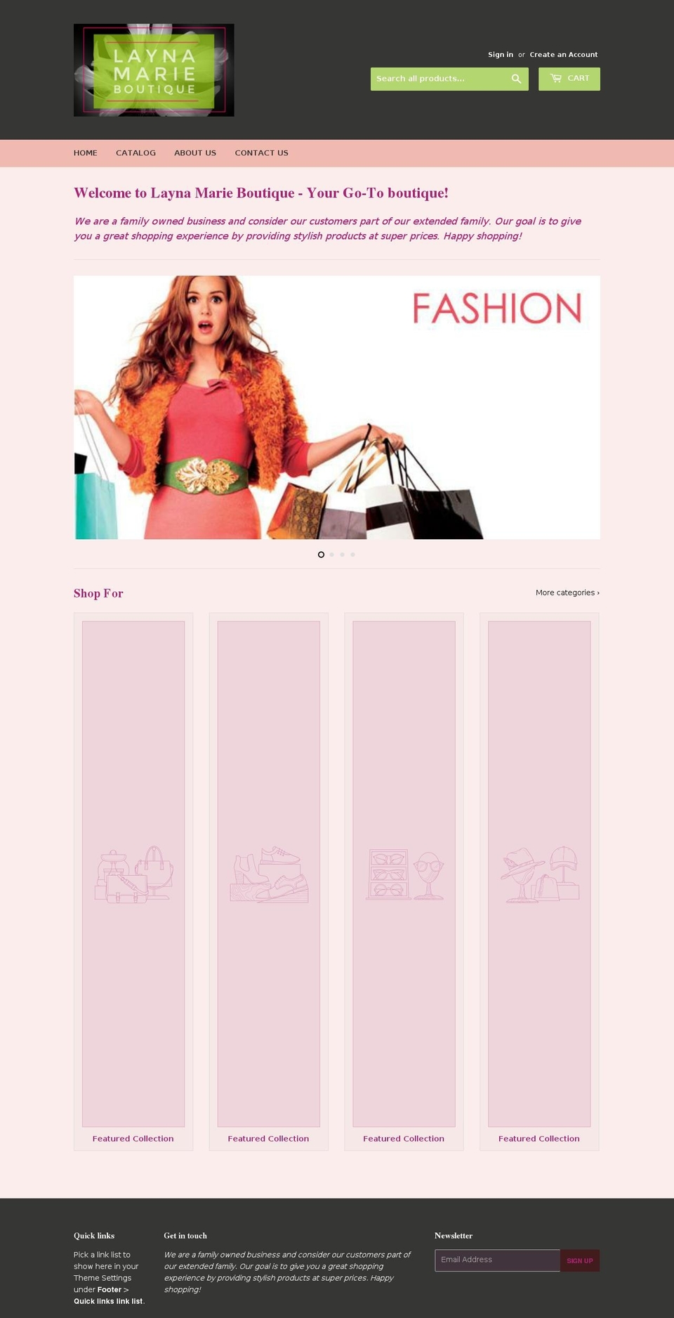 laynamarieboutique.com — Shopify storefront screenshot