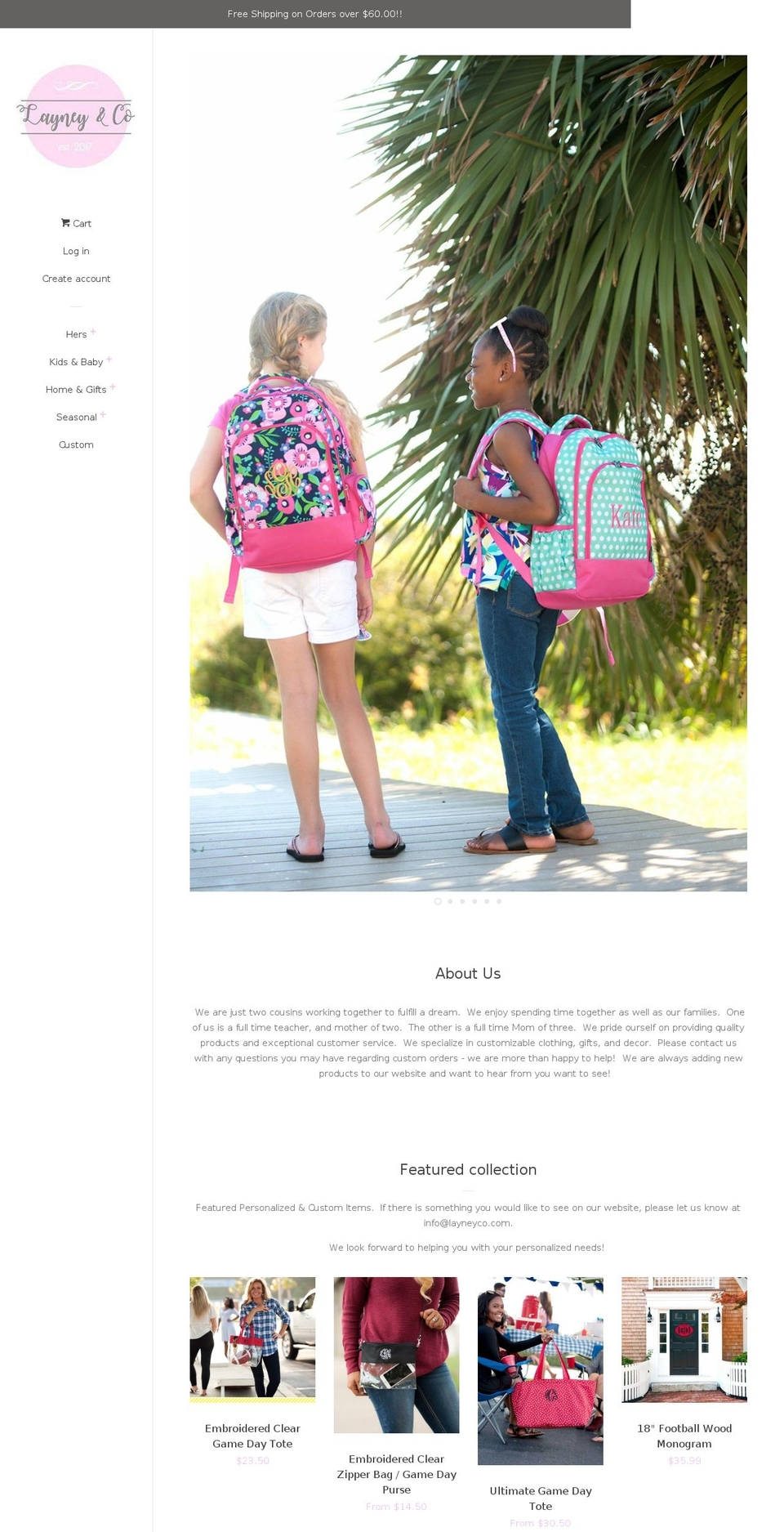 layneyco.com — Shopify storefront screenshot