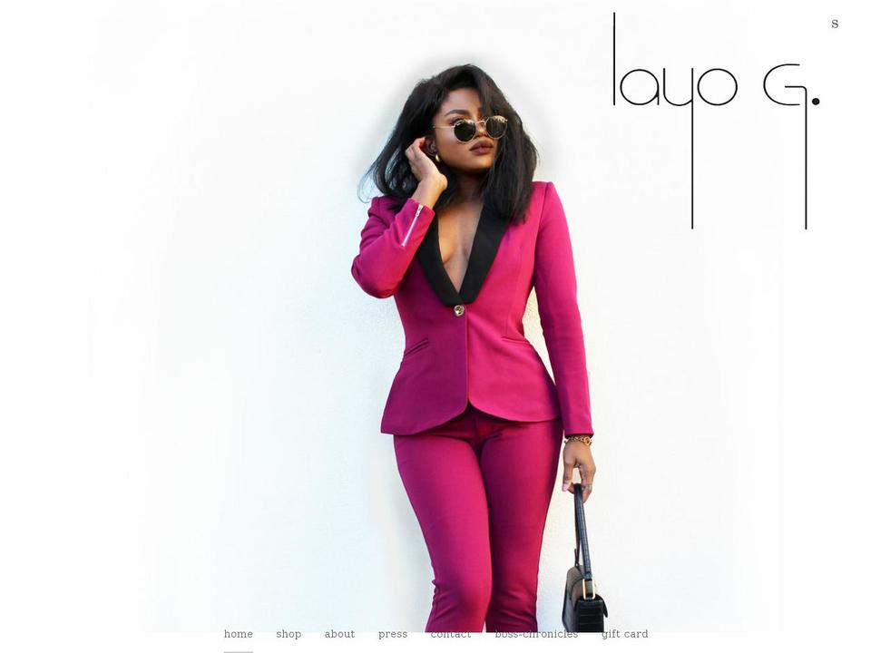 layo-g.com shopify website screenshot
