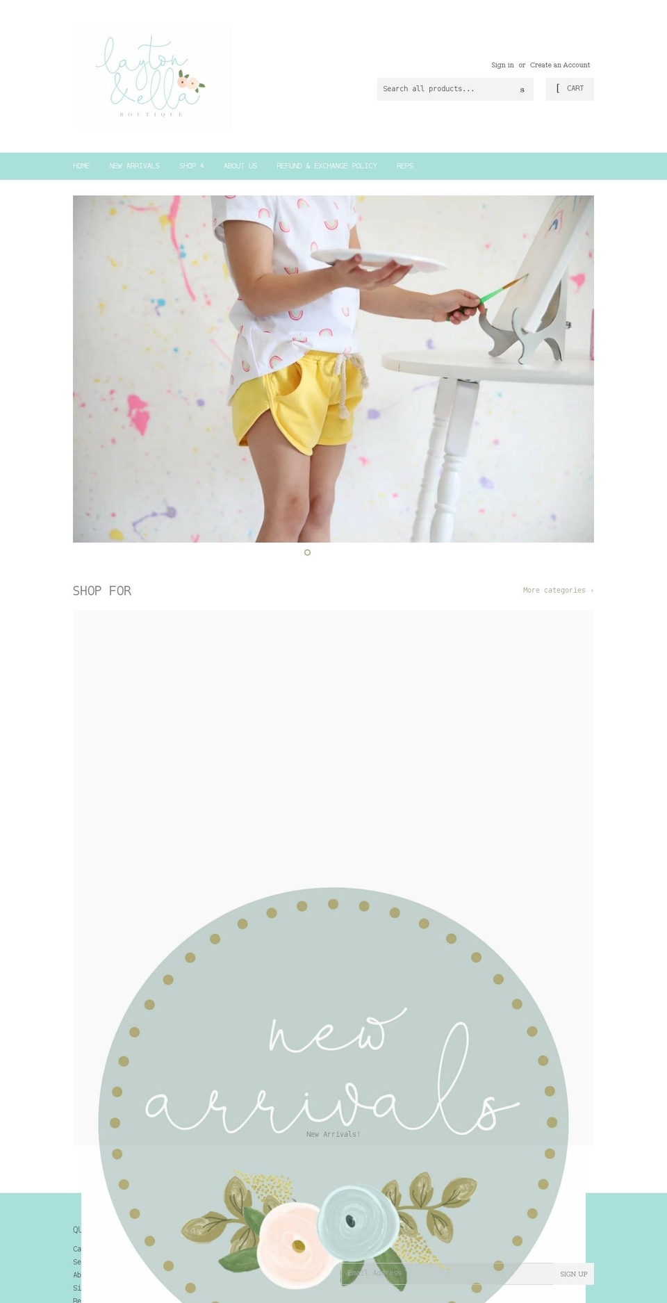 laytonella.com — Shopify storefront screenshot