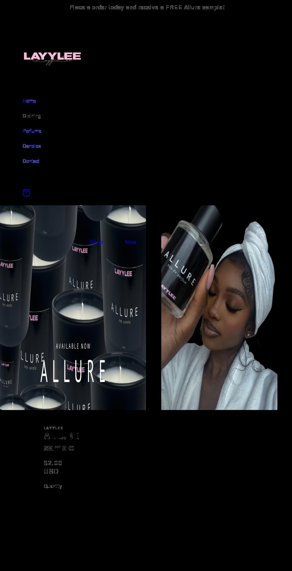 layylee.com shopify website screenshot