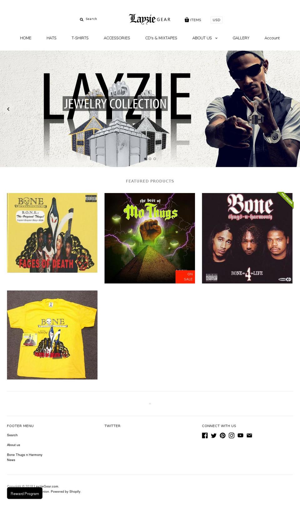 layziewear.net shopify website screenshot
