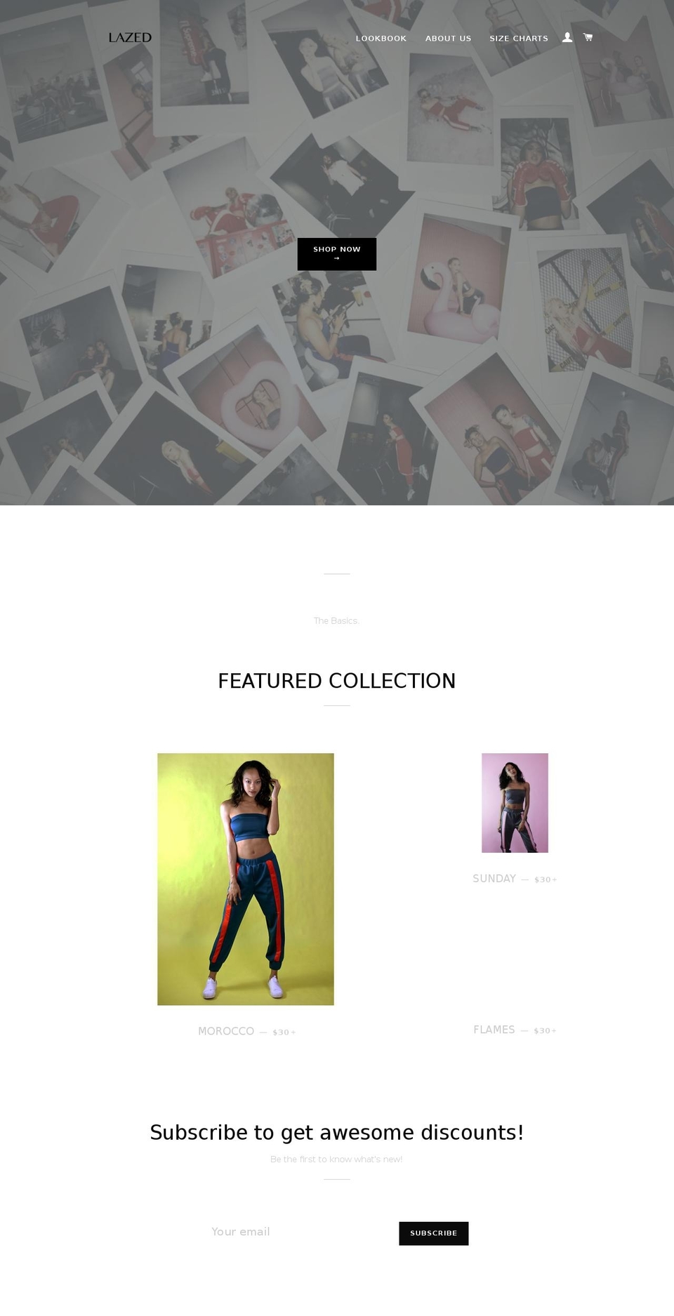 lazed.store shopify website screenshot