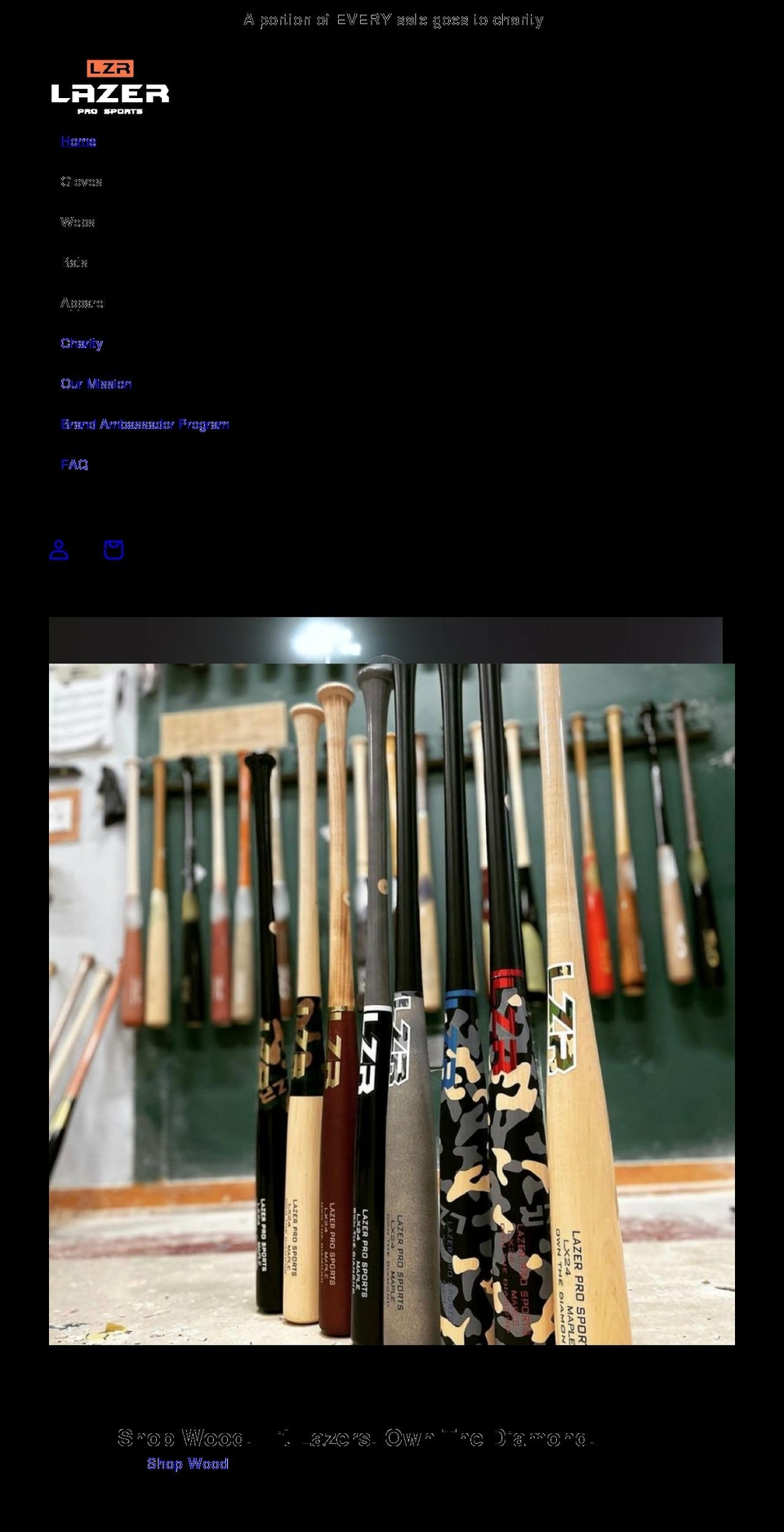 lazerprosports.com shopify website screenshot