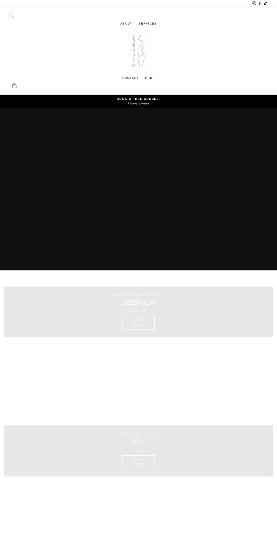 lazerslim.com shopify website screenshot