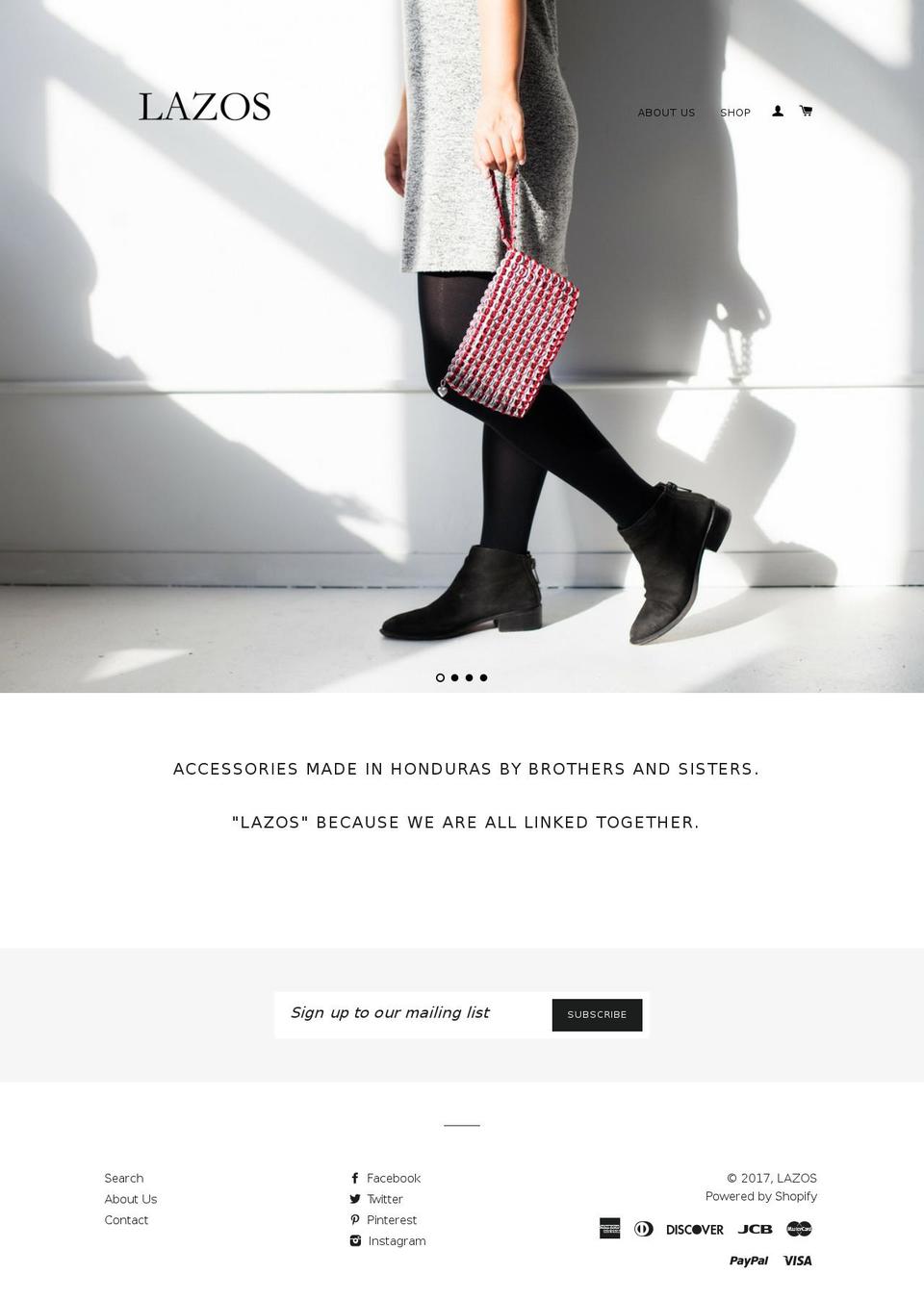 lazoscollective.com shopify website screenshot