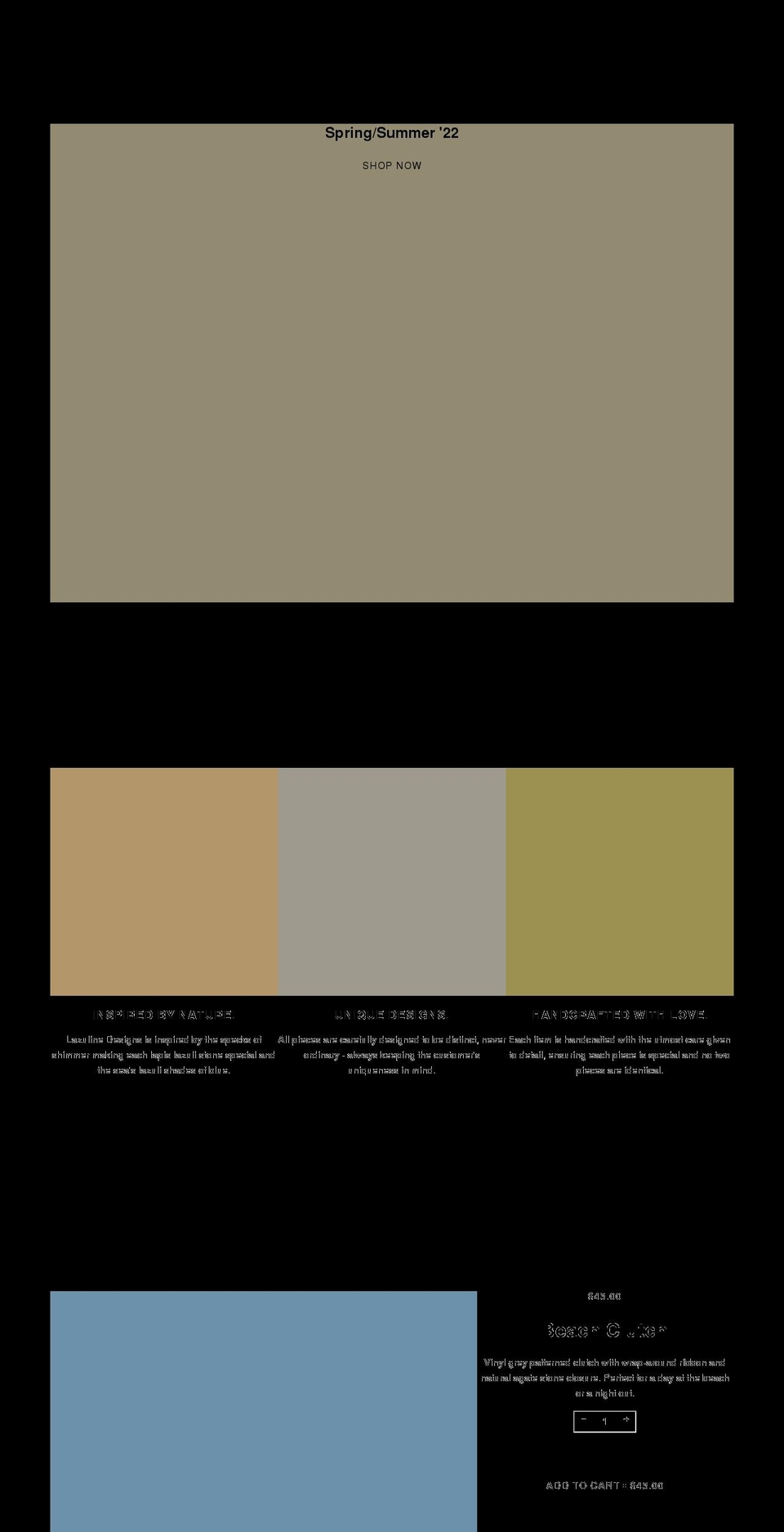 lazulinedesigns.com shopify website screenshot