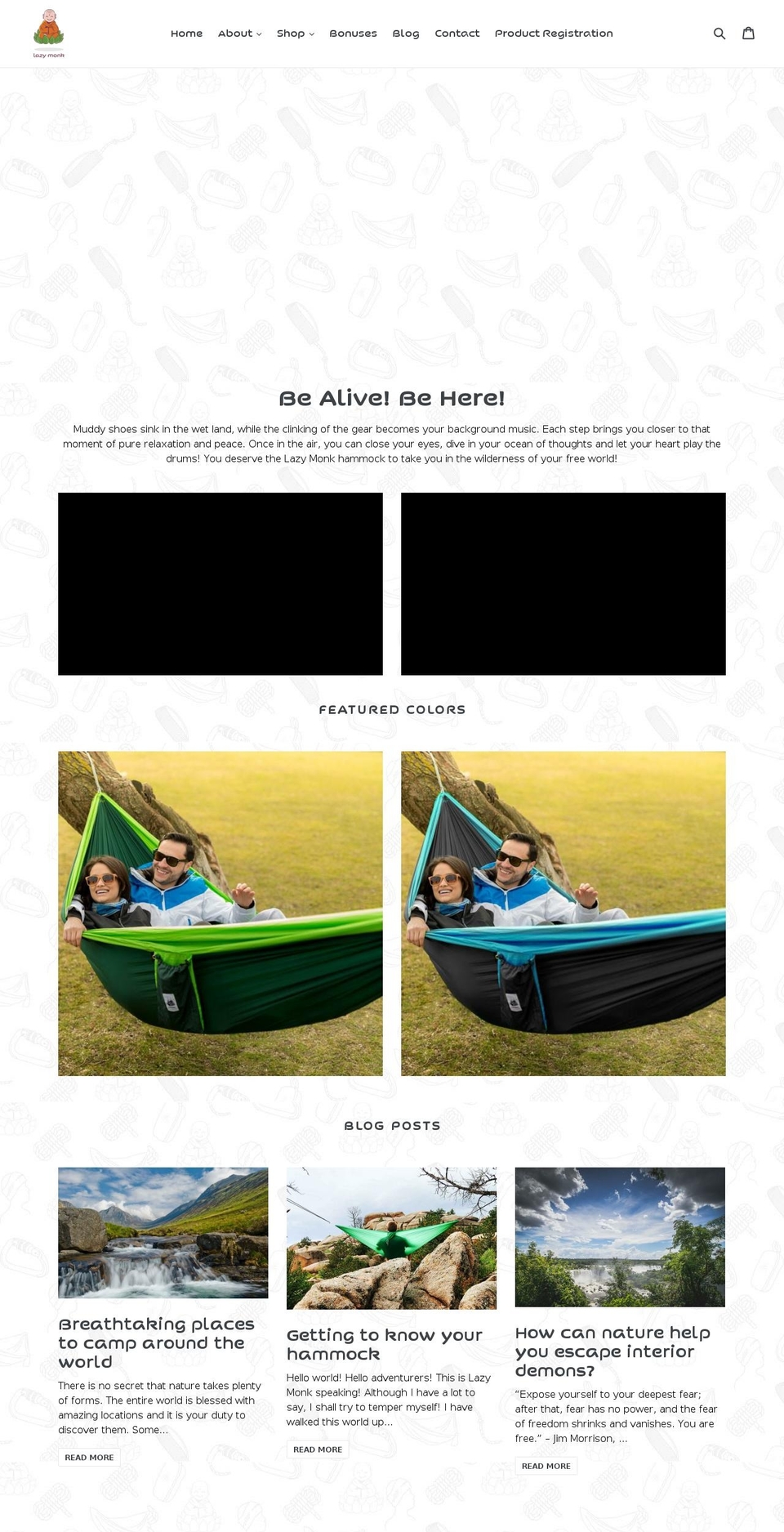 lazy-monk.com — Shopify storefront screenshot