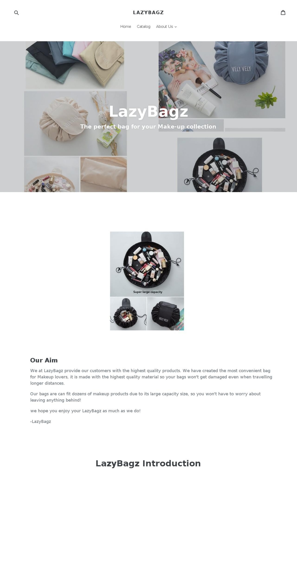 lazybagz.com — Shopify storefront screenshot