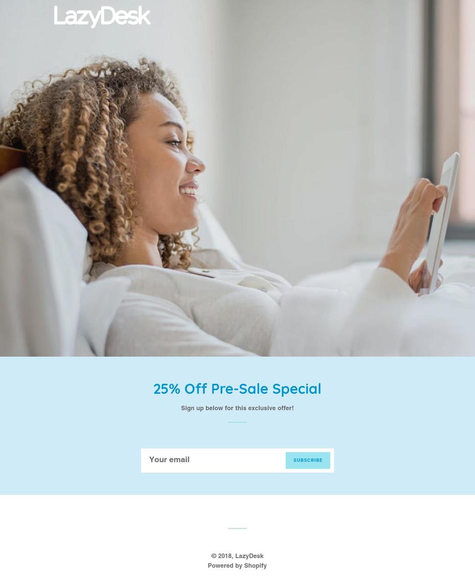 lazydesk.com — Shopify storefront screenshot