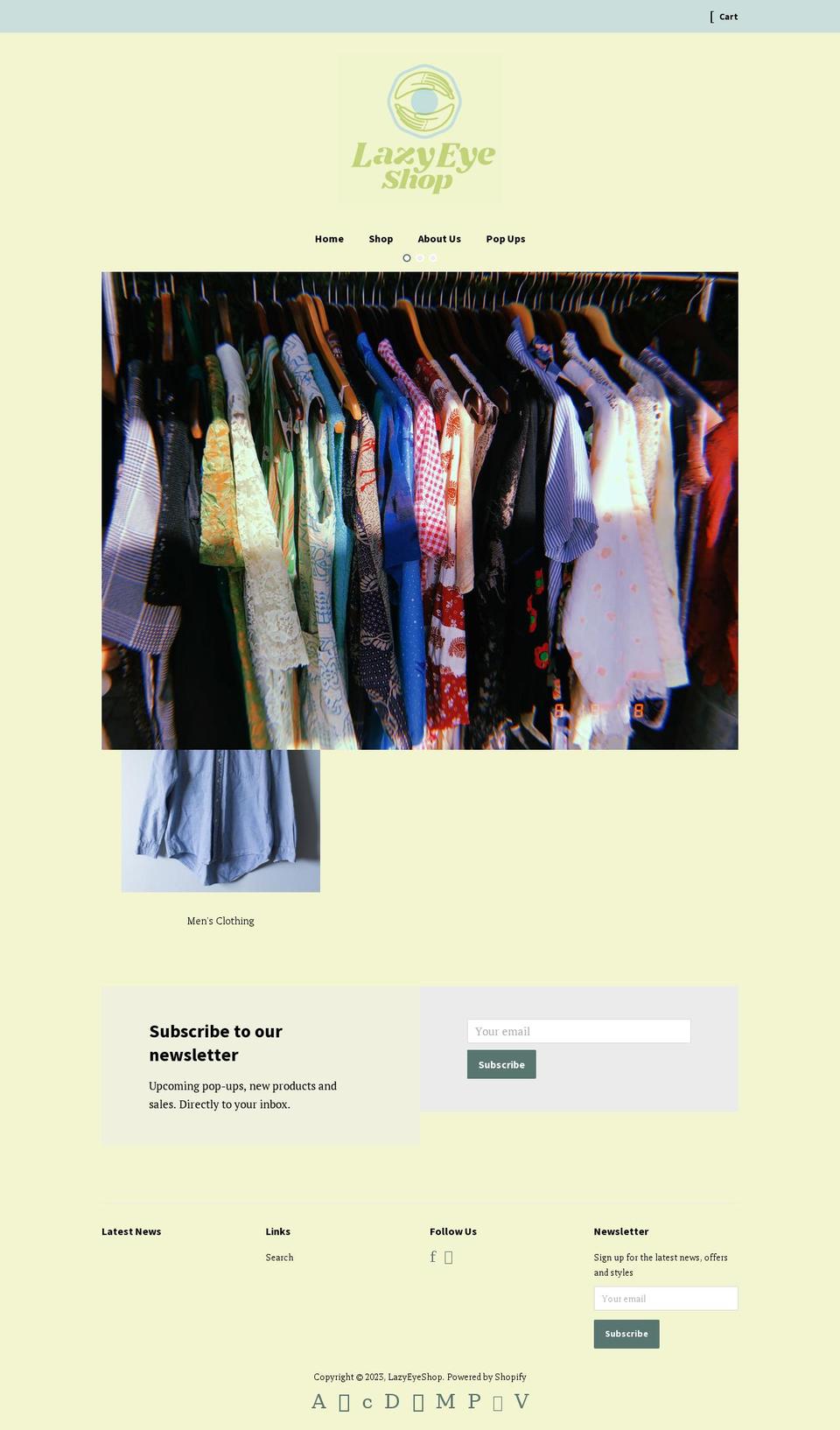 lazyeyeshop.com — Shopify storefront screenshot