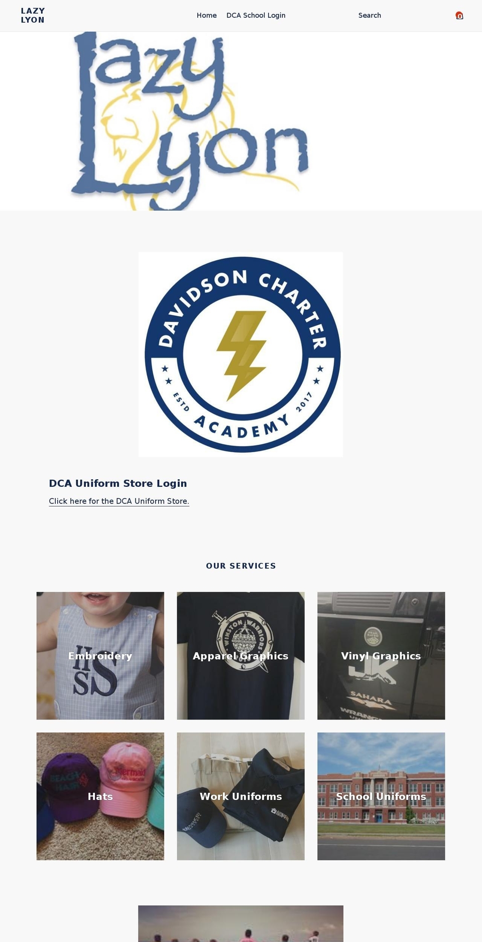 lazylyon.com — Shopify storefront screenshot