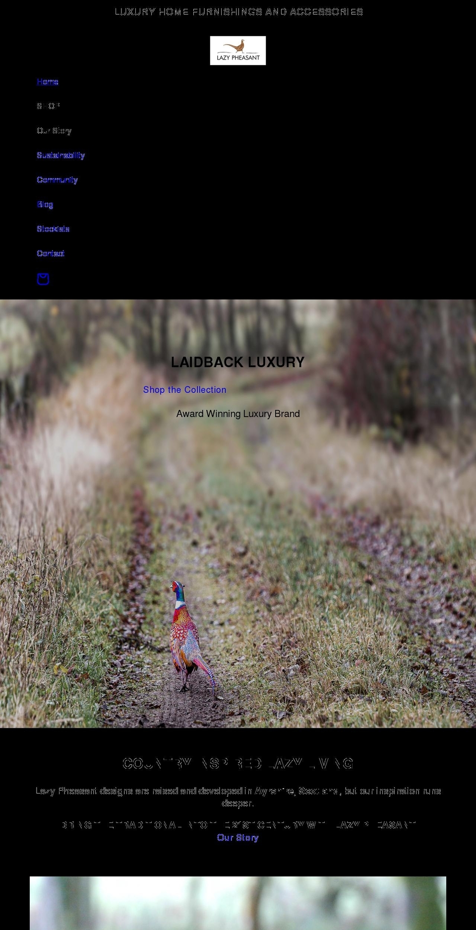 lazypheasant.com shopify website screenshot
