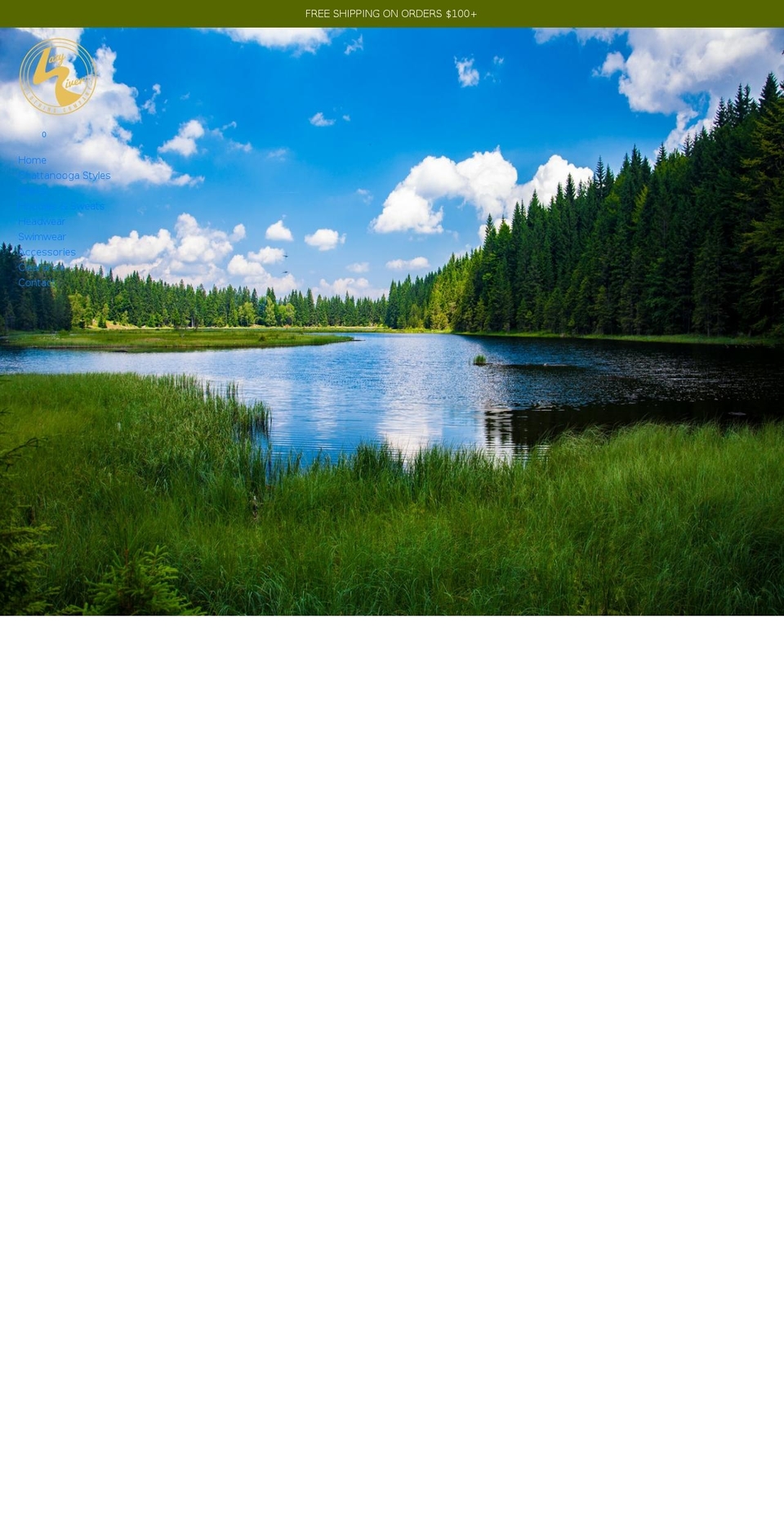 lazyriverclothing.com shopify website screenshot